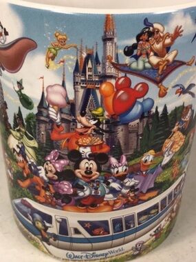 For mtodd - Disney Multicolor Character Collage Ceramic Mugs - White Base
